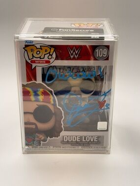 Funko Pop! WWE Dude Love #109 Signed By Mick Foley "Dude Love" Fanatics Auto